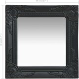 vidaXL Zidno ogledalo u baroknom stilu 40 x 40 cm crno | shoptok.hr