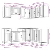  11-dijelni set kuhinjskih ormarića Lucca konstruiranog drva | shoptok.hr