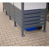 WESTMANN spremište za 4 kante za smeće Planum | 4x240L | Antracit | 330x90x120 cm - BRANDED IN GERMANY | shoptok.hr