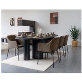 House Nordic Rjav oblazinjen jedilni stol z nasloni za roke Melilla – | Shoptok.si