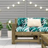  Vrtna sofa s naslonom za ruke i jastukom impregnirana borovina | shoptok.hr