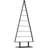  Metalna božićna jelka s stalakom Crna 150 cm Čelik | shoptok.hr