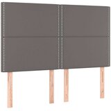  Box spring postelja z vzmetnico siv 140x200 cm umetno usnje, (20723821) | Shoptok.si