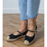 D/CEO Black espadrilles with decorative Pilata buckle | shoptok.hr