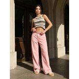 Sinsay Wide leg traperice visokog struka s platnenim pojasom | shoptok.hr