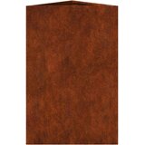  Vrtne žardinjere 2 kom trokutaste 50x43x75 cm Pohabani čelik | shoptok.hr