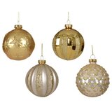 DEKOR DOM dekoracija - hanging bauble glass 8cm 062875 - gold assorted - kmg ( 045636 ) | Eponuda.com