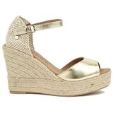 La Valeta Sandali & Odprti čevlji Charlene peep toe Pozlačena | Shoptok.si