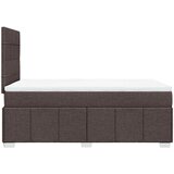  Krevet box spring s madracem tamnosmeđi 120 x 190 cm od tkanine | shoptok.hr