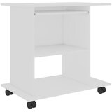  Stol za računalo bijeli 80 x 50 x 75 cm od konstruiranog drva | shoptok.hr