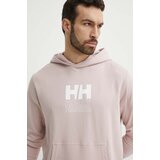 Helly Hansen Dukserica za muškarce, boja: ružičasta, s kapuljačom, aplikacijom | shoptok.hr
