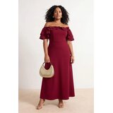 Trendyol Ženska haljina Tbbss26Ah00005, Bordo | Eponuda.com
