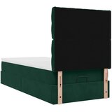  Okvir kreveta s madracima tamnozeleni 100x200cm baršunasti | shoptok.hr