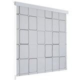 vidaXL Rolo zastor za tuš 160 x 240 cm s uzorkom kvadrata | shoptok.hr