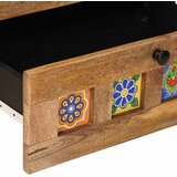  Noćni ormar Prirodna 50 x 33 x 62 cm Čvrsto drvo manga | shoptok.hr
