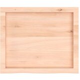 vidaXL Stolna ploča 60x50x(2-6) cm od netretirane masivne hrastovine | shoptok.hr