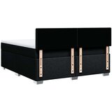 vidaXL Box spring postelja z vzmetnico črna 180x200 cm blago | Shoptok.si