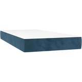 Box spring krevet s madracem tamnoplavi 80 x 200 cm baršunasti | shoptok.hr