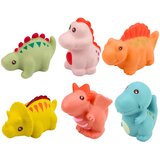  Set of educational rubber dinosaurs for bathing, pastel games, 6 pcs. | Shoptok.si