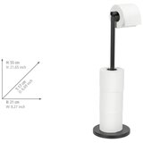 Wenko 24034100 - Držač toaletnog papira 21x55 cm crna/srebrna | Eponuda.com