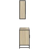  2-dijelni set kupaonskog namještaja boja hrasta sonome drveni | shoptok.hr