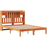 vidaXL Krevet s regalom za knjige bez madraca 140x200 cm od borovine | shoptok.hr