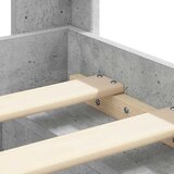  Okvir za krevet s pohranom i uzglavljem Betonska siva - Betonska siva 135 x 190 cm | shoptok.hr