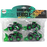  Set kmetijskih vozil Zeleni traktorji s nastavki - 4u1 | Shoptok.si