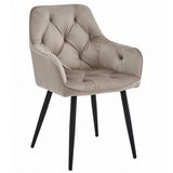  JORK stolica - tamno bež baršun / crne noge x 1 | shoptok.hr