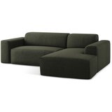Makamii Zelena kotna sedežna garnitura (desni kot/z ležalnikom) Keli – | Shoptok.si