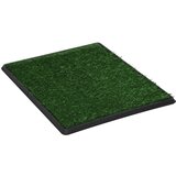  Toalet za ljubimce s pladnjem i travom zeleni 64 x 51 x 3 cm | shoptok.hr
