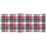  Jastuci za stolice 2 kom crveni karirani 120x50x3 cm od tkanine | Eponuda.ba