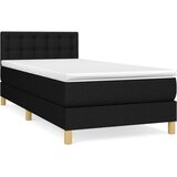  s oprugama i madracem crni 90x200 cm od tkanine | shoptok.hr