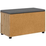  Haldna klop z blazino s predalom Umetni hrast 80 x 38 x 46 cm, (5000155669) | Shoptok.si