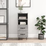 The Living Store Komoda siva sonoma 34,5x34x90 cm inženirski les - Komoda, (21663293) Cene