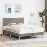  Okvir za krevet Sivo-smeđa 140 x 200 cm tkanina - Sivo-smeđa 140 x 200 cm | shoptok.hr