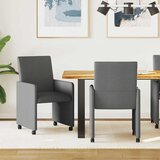 vidaXL Stolac za blagovanje 2 pcs Tamno siva 57 x 66 x 94 cm tkanina Cijene