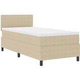  LED Box Spring Krevet Svijetlo siva i bijela. 80 x 200 cm | shoptok.hr