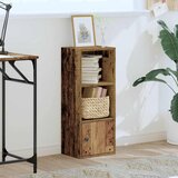  Regal za knjige boja starog drva 31x24x77 cm konstruirano drvo | shoptok.hr