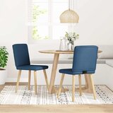 vidaXL Jedilni stoli 2 kosa modro blago | Shoptok.si