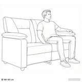 SOFA Boja cappuccina 171 x 85 x 93 cm Umjetna koža | shoptok.hr