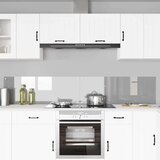 vidaXL Zaščita za kuhinjo 2 pcs Svetlo siva 110 x 40 cm kaljeno steklo | Shoptok.si