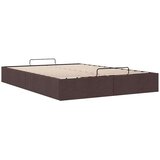 vidaXL okvir za krevet bez madraca tamnosmeđi 140 x 190 cm od tkanine | shoptok.hr