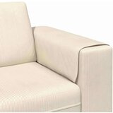  Tkaninska sofa s jastukom Krema 208 cm Baršunasta tkanina | shoptok.hr
