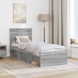  Okvir za krevet s uzglavljem Siva Sonoma 75 x 190 cm | shoptok.hr