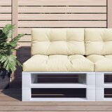  Jastuk za palete krem 70 x 40 x 12 cm od tkanine | shoptok.hr