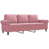  Trosjed ružičasti 180 cm baršunasti | shoptok.hr