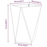  Cvetlično korito Oljčno zelena 50 x 50 x 75 cm Jeklo, (5000207529) | Shoptok.si