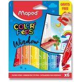 Maped Flomastri Window za steklo - 6 barv + krpica Cene