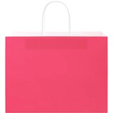  Papirnate vrećice 250 kom s ručkama ružičaste 32x17x25 cm | Shoptok.si